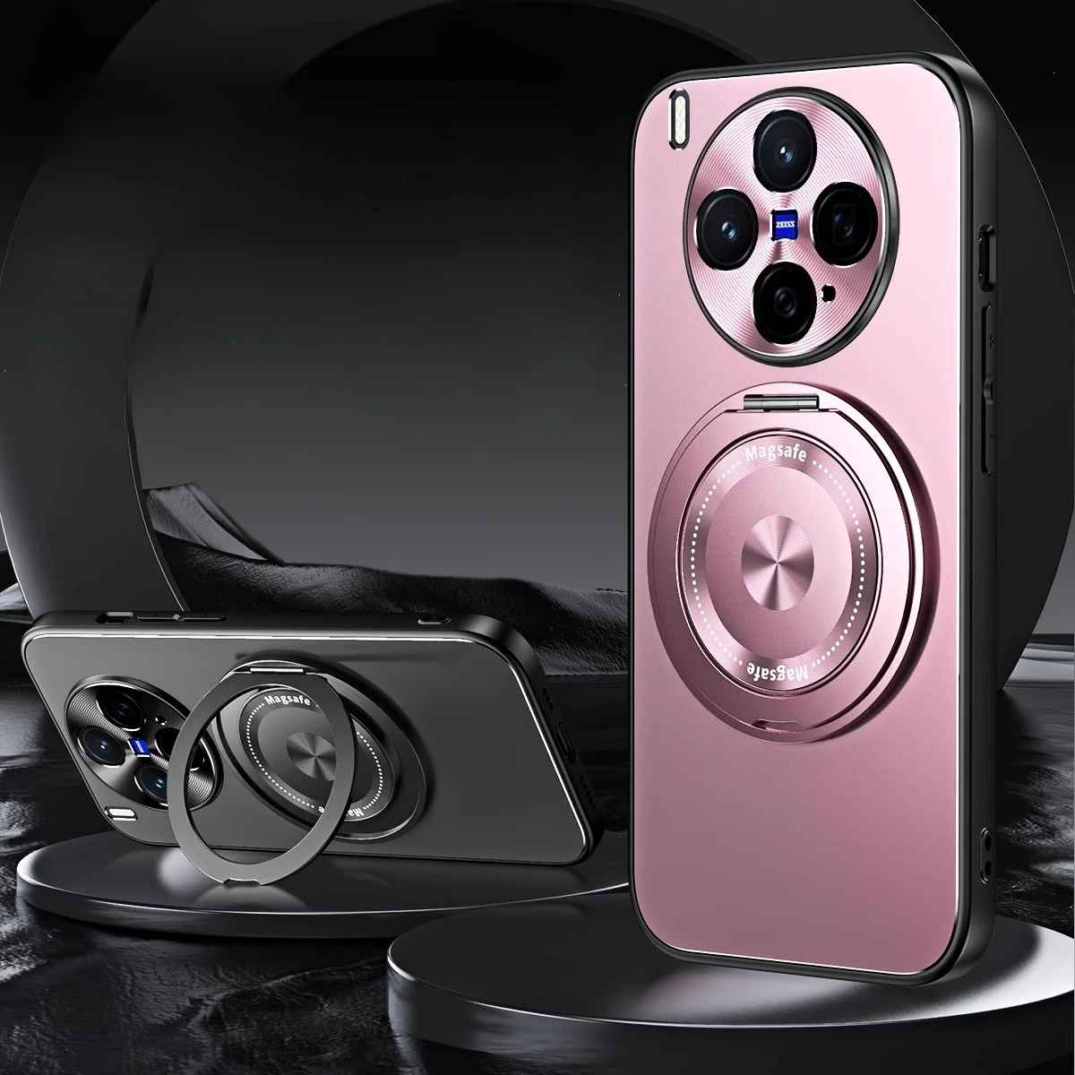 Para VIVO X300 Pro X 300 magnético para MagSafe cubierta de soporte de anillo mate para VIVO X300pro cubierta protectora de parachoques duro a prueba de golpes