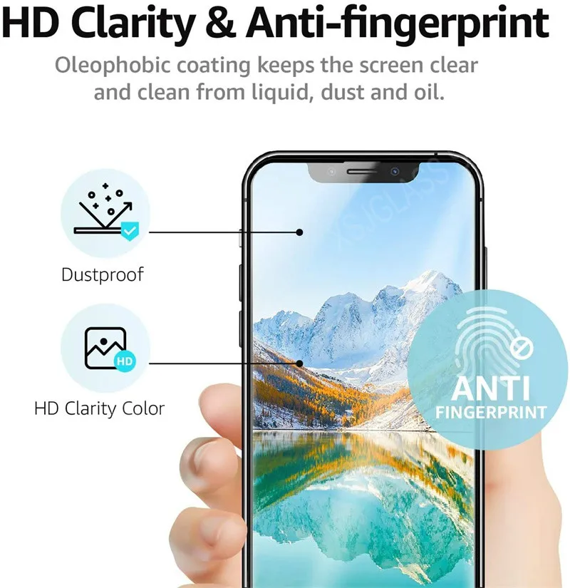 3 uds vidrio templado para iPhone 11 12 13 14 15 Pro Max 12 13 Mini protector de pantalla para iPhone 6S 7 8 Plus XR XS Max 16E vidrio - imagen 5