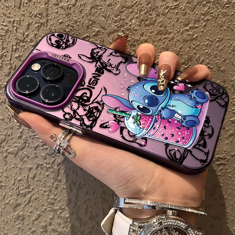 Funda mate encantadora de Stitch de Disney para Xiaomi POCO X6 X5 X3 NFC F3 F4 GT F5 F6 M6 Pro 4G M5S C65 Mi 13T 12T 14 13 12 11 Lite 5G NE - imagen 4