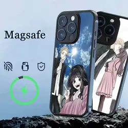 Funda magnética MagSafe para iPhone 16/14 Plus Max – Flores
