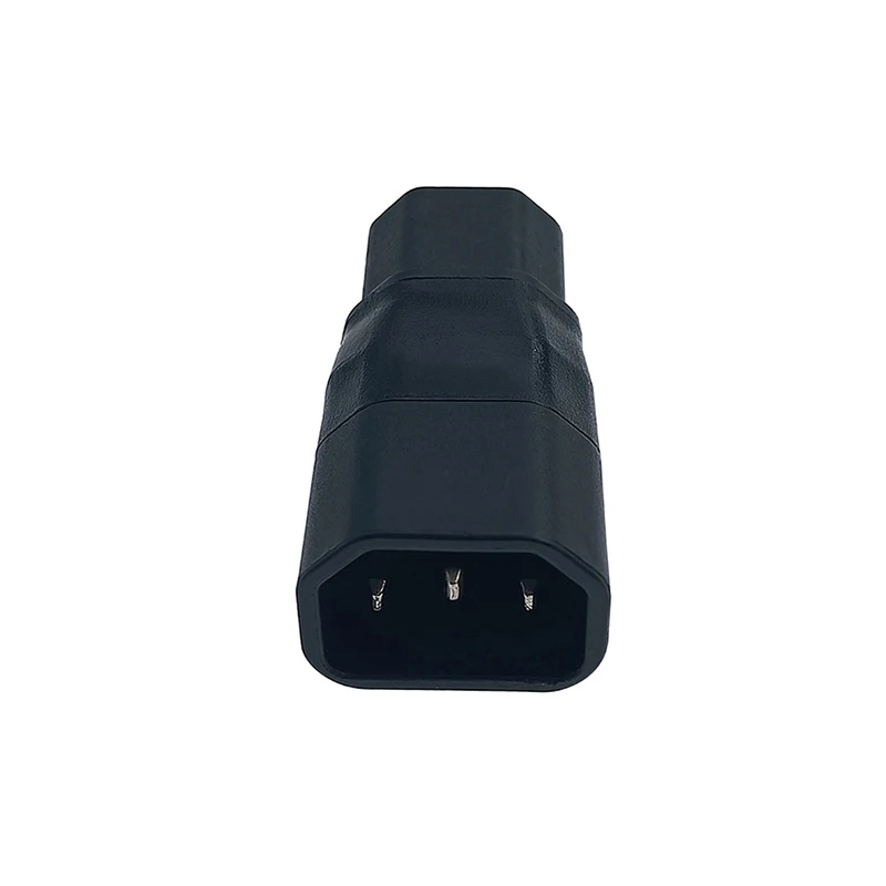 1 adaptador C13 a C14, adaptador de enchufe de CA macho hembra, cable de hervidor de energía hembra IEC recto, convertidor IEC 320, adaptador de pared de CA - imagen 2
