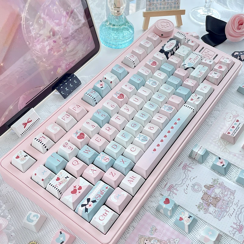 Salty Love Cherry Keycaps Pbt lindo personalizado conjunto de teclas de sublimación para teclado mecánico Diy