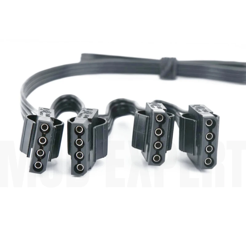 Cable de alimentación periférico de 6 pines a 4x Molex IDE de 4 pines para Corsair RM1000, RM850, RM750, RM650, RM550, RM450 RM Platinum Modular Power - imagen 5