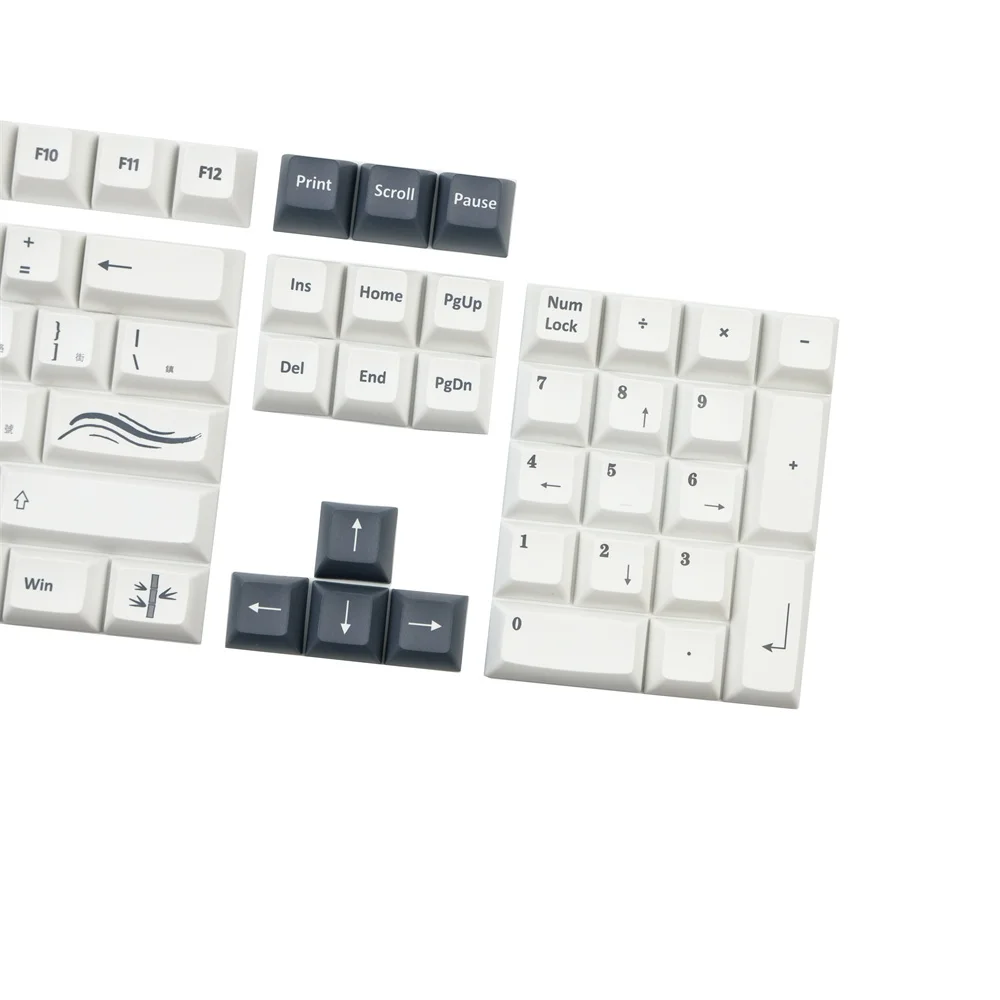 142 teclas personalizadas Lotus Keycap KCA perfil tinte subcama negro blanco ISO Enter 1.5u 1.75u 2u 2.25u cambio para teclado mecánico - imagen 4