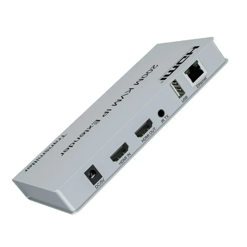 Extensor de 200M KVM IP sobre Rj45 Cat5e Cat6, Cable transmisor y receptor de vídeo, extensor de Ethernet HDMI, compatible con teclado de ratón USB - imagen 3