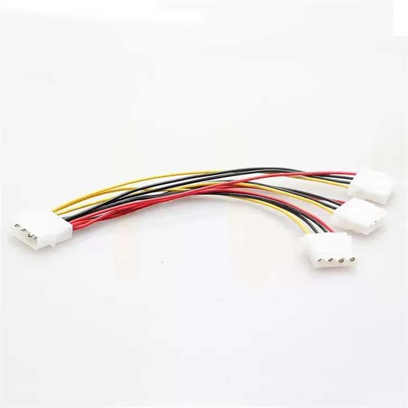 Cable de alimentación de chasis Molex macho de 4 pines a 3 puertos hembra Cable de alimentación IDE Cable de extensión Y divisor 20cm - imagen 4