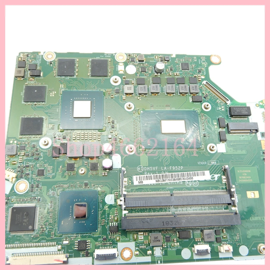 LA-F952P con i5-8300HQ CPU GTX1050-V4G GPU placa base para ACER Aspire AN515-53 placa base para ordenador portátil 100% probado OK - imagen 5