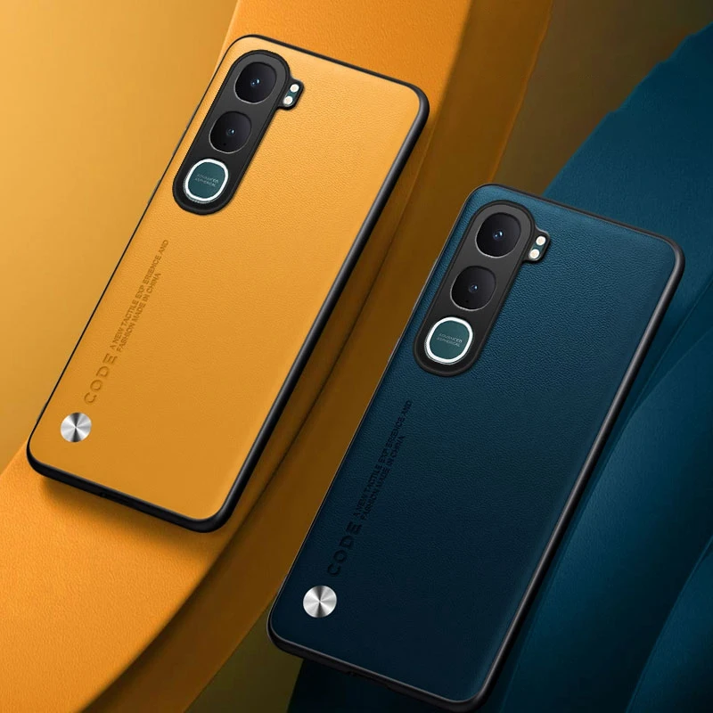Funda de cuero PU de lujo para Vivo Y31 5G, funda trasera de silicona mate a prueba de golpes, funda de teléfono de protección completa para Vivo Y21D 4G Coque - imagen 3