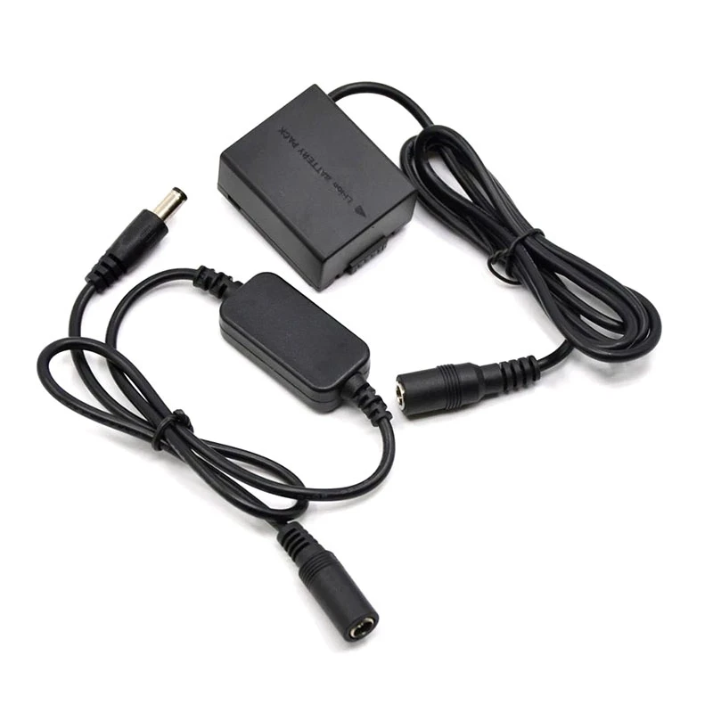 Cable reductor de 12V-24V, batería simulada de DMW-BLB13, acoplador CC DCC3, fuente de alimentación para cámara Panasonic G1 GH1 GF1 G2 G10