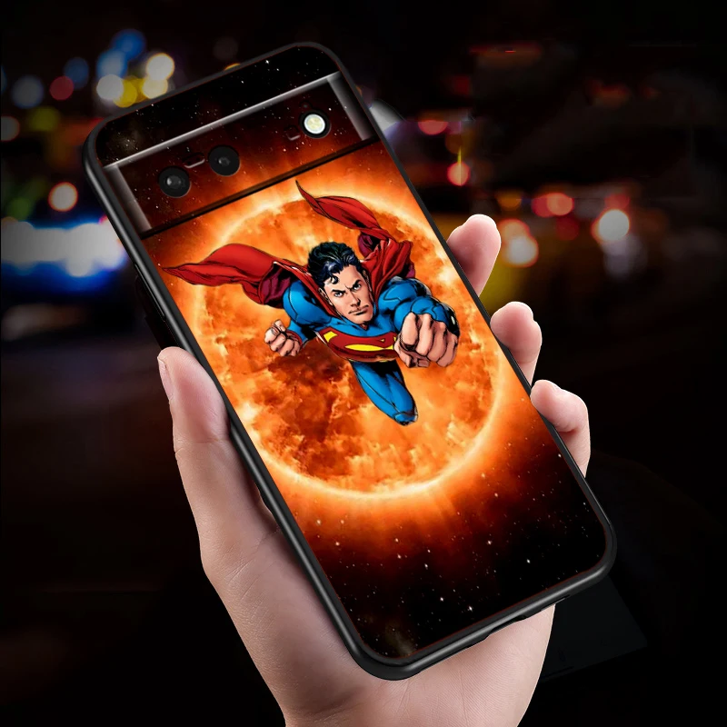 S-supermans-funda de teléfono suave de silicona negra a prueba de golpes, arte Popular, genial para Google Pixel 9, 8, 7A, 7, 6A, 6, 5A, 5, 4, 4A, XL, 5G - imagen 3