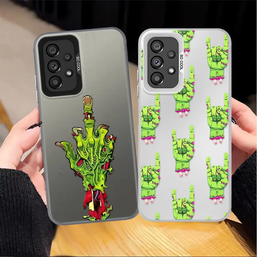 Funda con calaveras de dibujos animados para Samsung Galaxy A24 A25 A15 A16 A26 A31 A21s A23 A17 A20s A11 A12 A13 A14 A36 A35 A32 A34 - imagen 3
