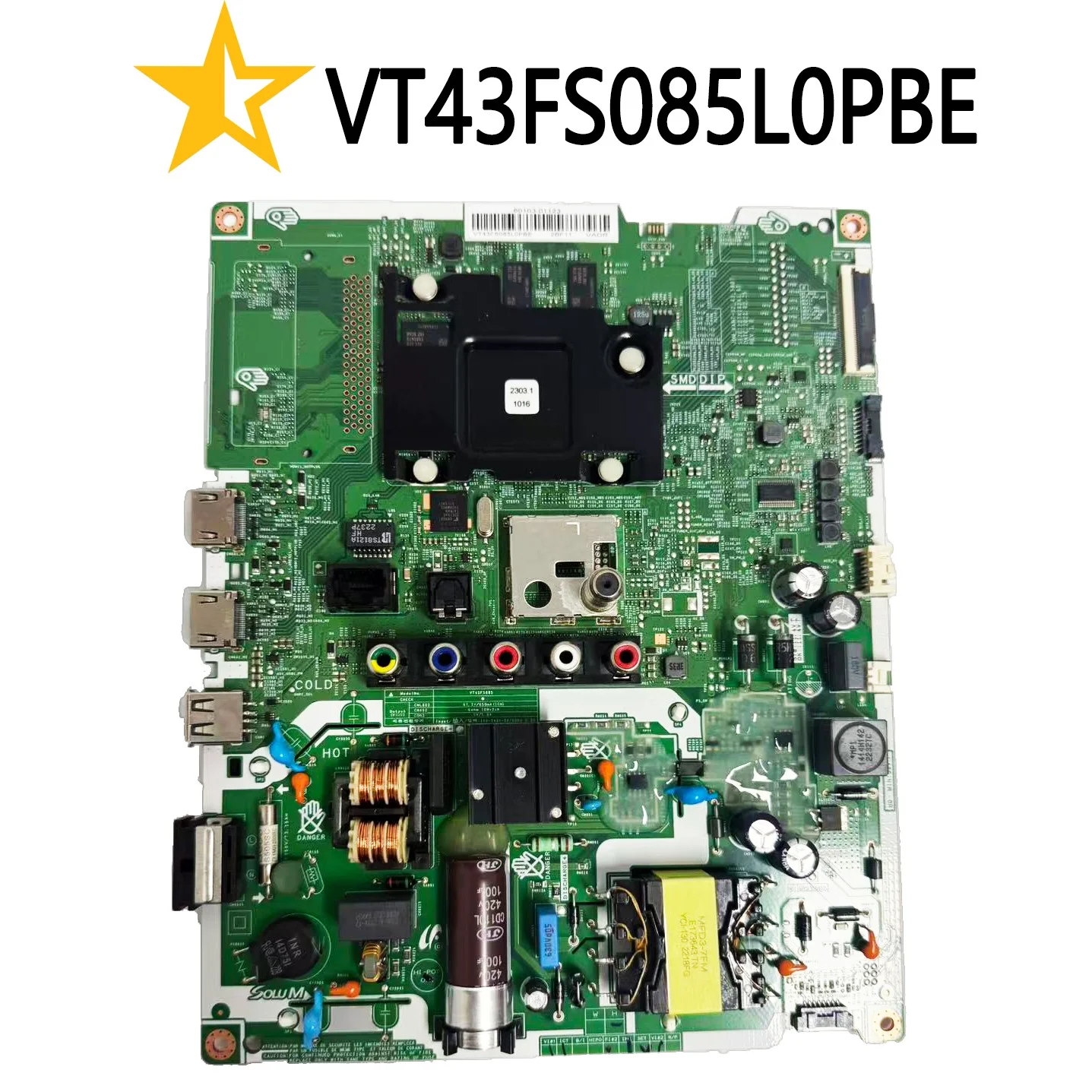 Nueva placa base VT43FS085L0PBE 60103-01123 para Samsung 43 "TV UN43T5202AGXPE UN43T5202AG Tablero Principal 43B6DF1DT