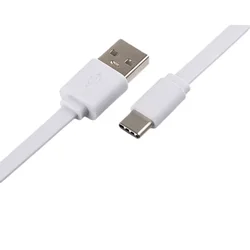 Cable USB-C Plano 1 Metro Carga y Datos para Huawei Xiaomi