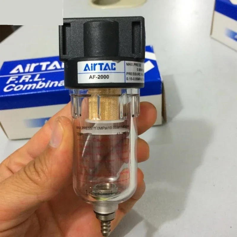 Procesador de fuente AF2000 de 1/4 ", filtro de cobre, filtro de bomba de aire, separador de aceite y agua, componentes neumáticos, compresor de aire
