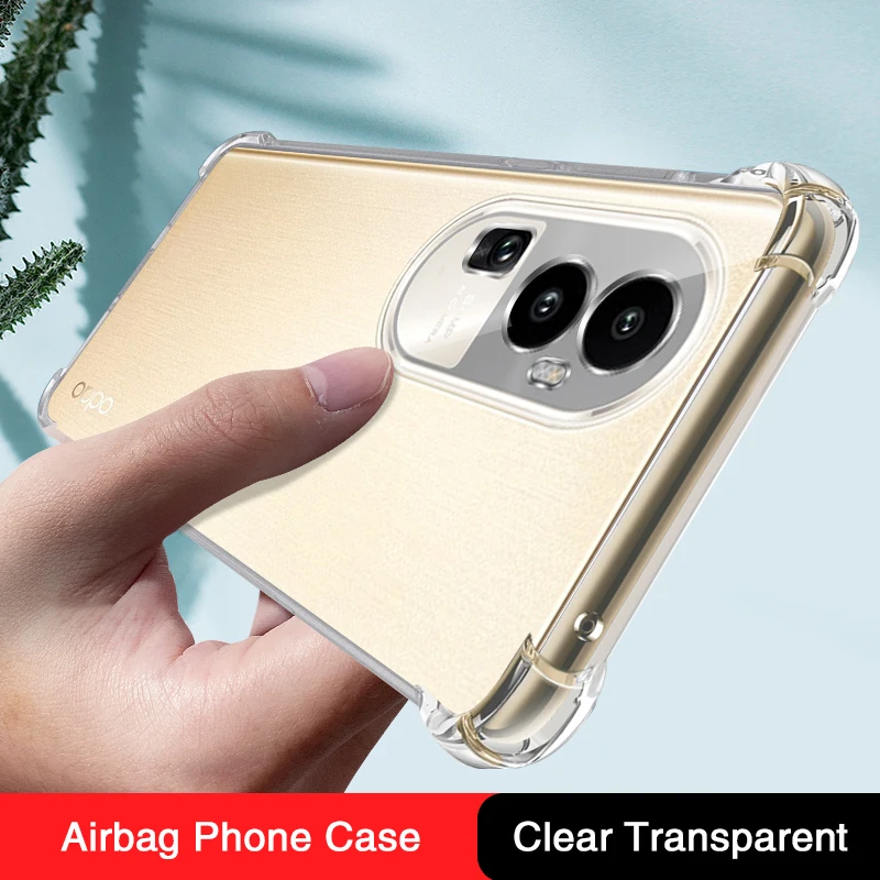 OPPO Reno 10 Pro Plus 5G Funda Silicona Airbag TPU Transparente – Lujo