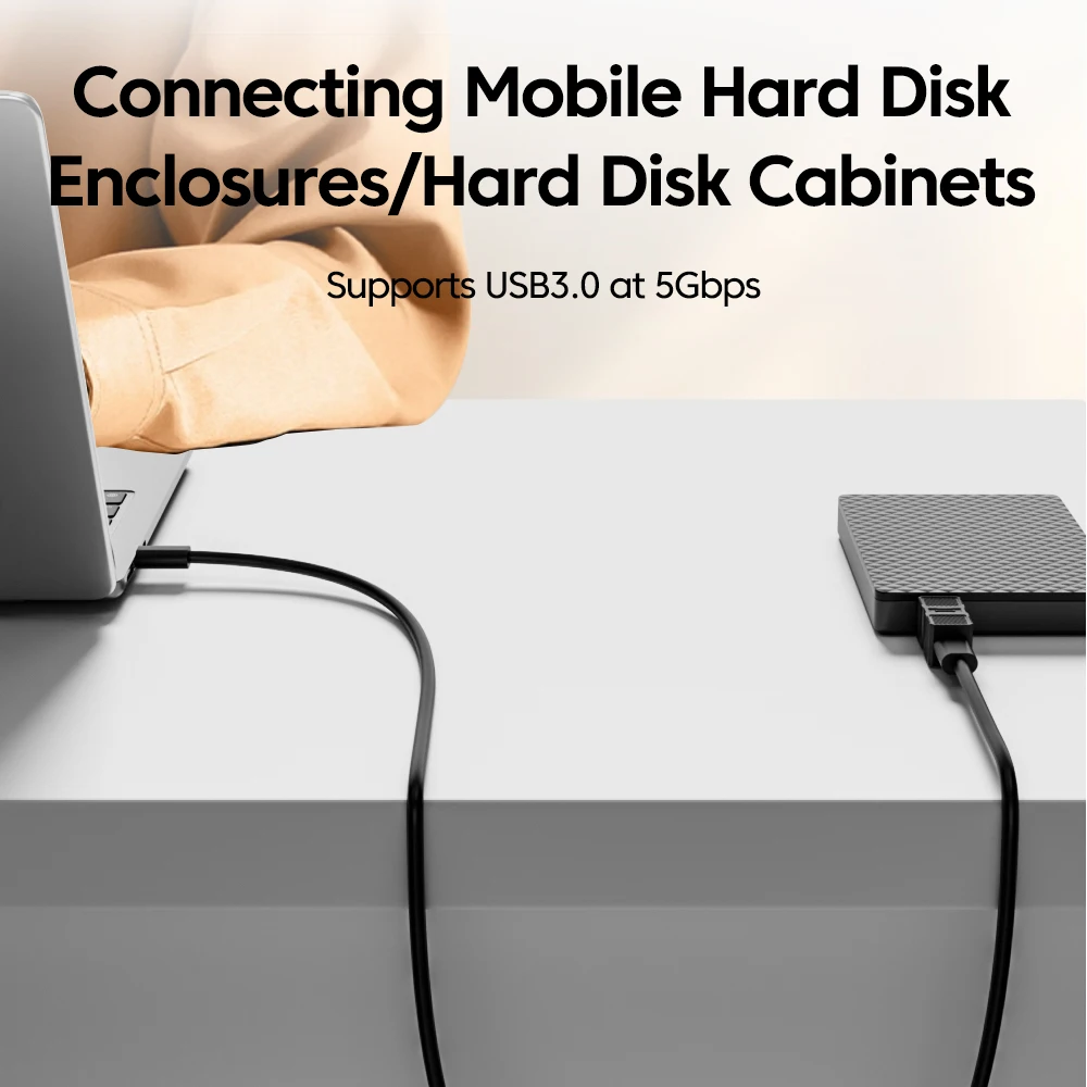 Adaptador de impresora USB a B3.0 tipo C/USB a B convertidor de puerto cuadrado para impresora adaptador de soporte de disco duro/carga/transferencia de datos - imagen 4