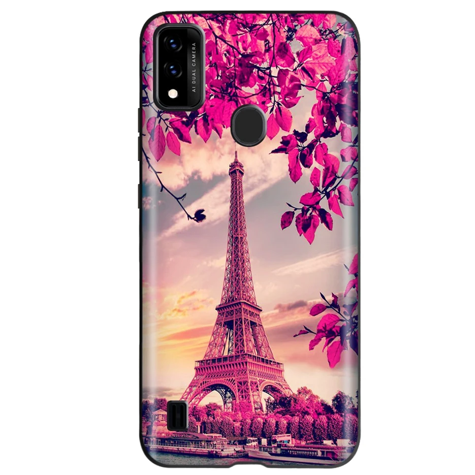 Funda con dibujos de gato para ZTE Blade A51, carcasa mate de TPU suave de 6,52 pulgadas, parachoques - imagen 3