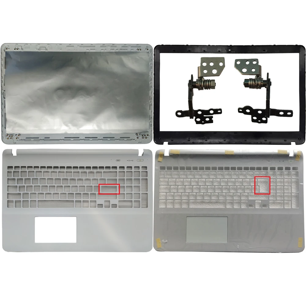 Nueva funda blanca para Sony Vaio SVF15 SVF151 SVF152 SVF153 SVF1541 SVF152C29V LCD contraportada/bisel/reposamanos funda Base superior/inferior