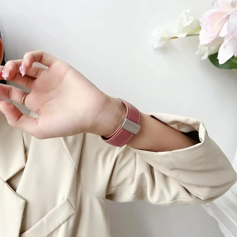 Correa de cuero de 22mm para CMF By Nothing Watch Pro 2, Correa con hebilla magnética, Correa para reloj CMF Pro - imagen 5