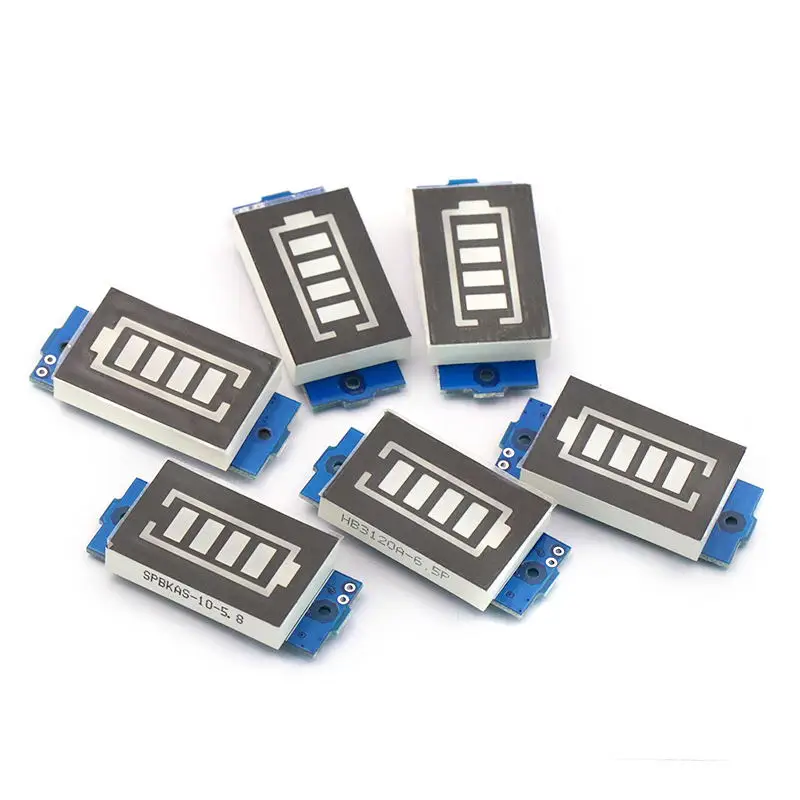 Módulo indicador de capacidad de batería de litio para vehículo eléctrico, 1 piezas, 2S, 3S, 4S, 6S, 7S, serie 4,2 V, 8,4 V, 16,8 V, pantalla verde - imagen 4