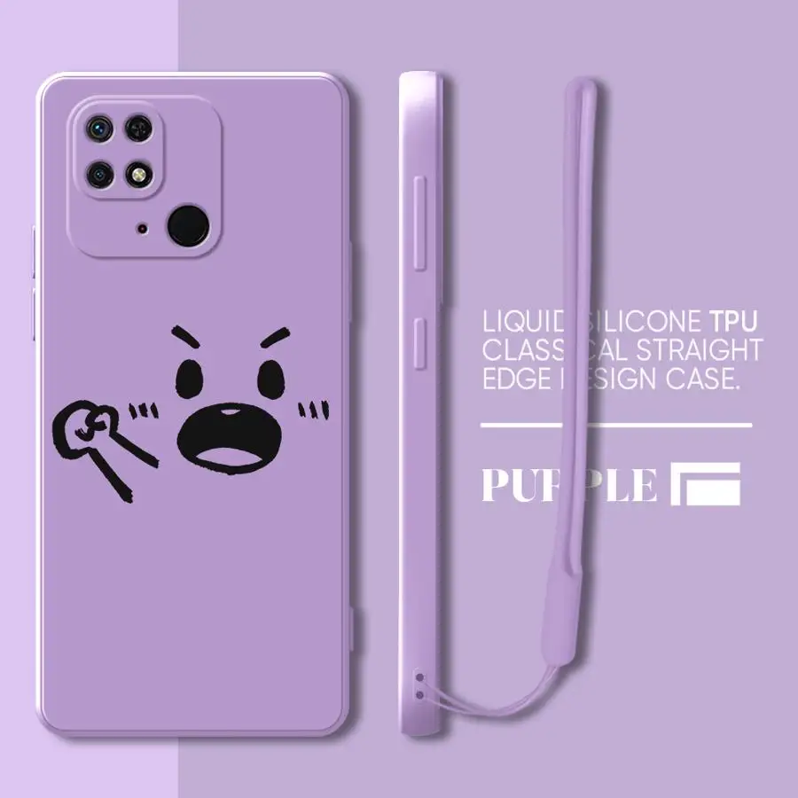 Funda para Xiaomi Redmi 9 8 A1 K60 12C 13C A2 A3x 14C K40 10 funda suave expresión de animación Simple - imagen 2