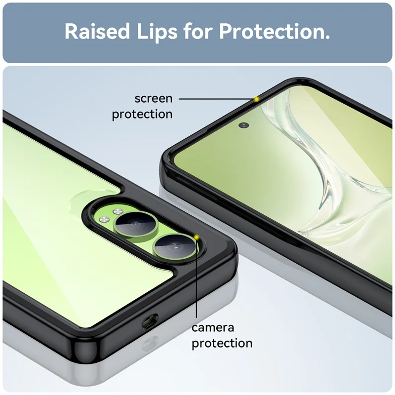 Funda transparente colorida de TPU para OnePlus Nord CE 4 Lite 5G, funda protectora transparente, Coque Capa - imagen 3