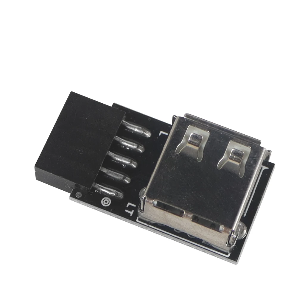 Tarjeta extensora USB 2,0, placa base de 9 pines a TYPE-C A-KEY, convertidor de conector frontal, adaptador de cabezal de interfaz USB3.2 TYPE-E - imagen 3