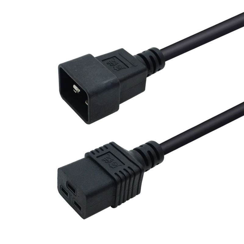 Cable de alimentación IEC320 C19 a C20 para servidor/PDU 16A Cable de alimentación de computadora resistente 1,8 m,3 m,5 m