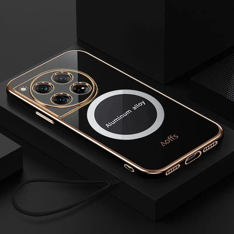 Funda de TPU suave para OnePlus 12, cubierta trasera protectora delgada magnética para OnePlus 12 One Plus 12 1 + 12, carcasa de teléfono - imagen 3