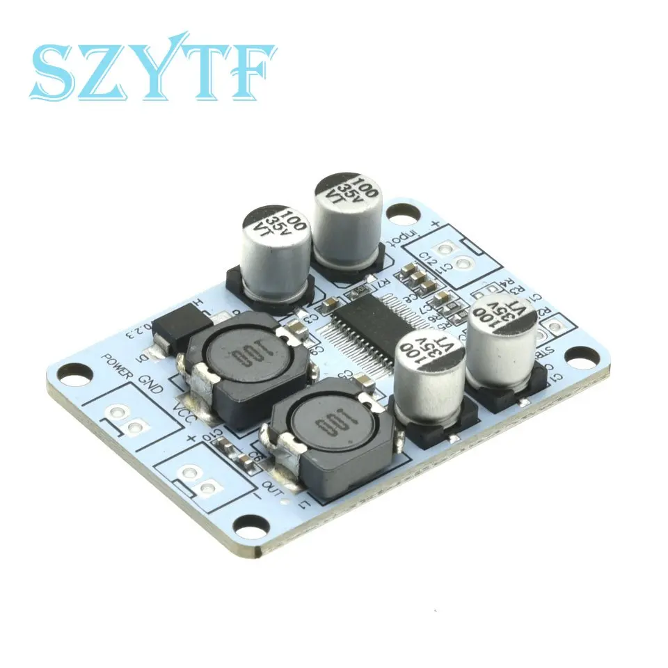 Placa amplificadora de potencia Digital Mono TPA3110 PBTL, módulo amplificador de potencia de 30W, 8 ~ 26VDC - imagen 5