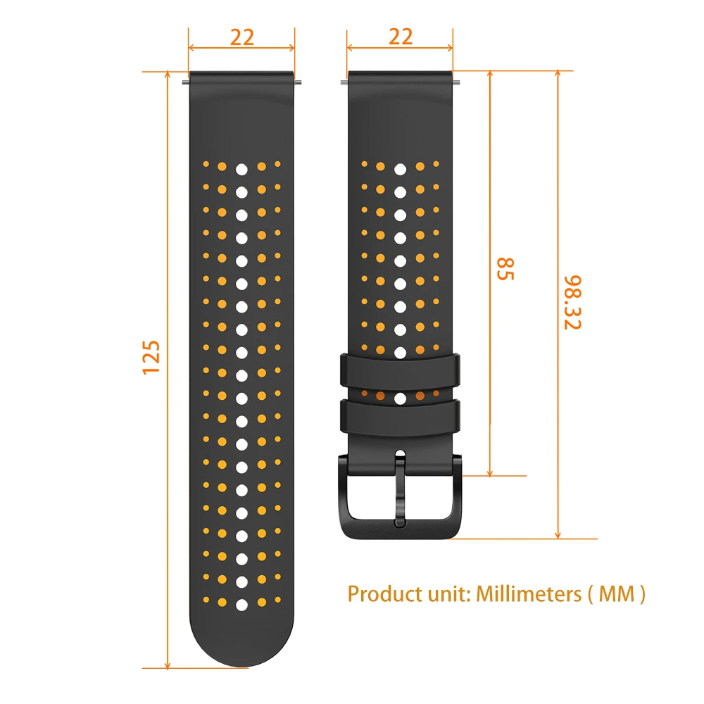 Correas de silicona para reloj Xiaomi Watch 2 Pro S4 sport S3 S2 S1 Active/Mi Watch color 2, pulsera para hombre y mujer, 22mm - imagen 5