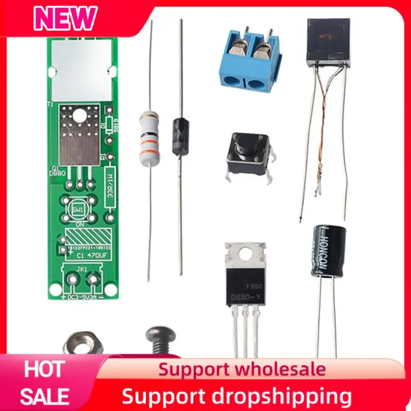 Kit de bricolaje de DC3-5V Superior, generador de alto voltaje, encendedor de arco, Kit para bricolaje, conjunto de producción electrónica