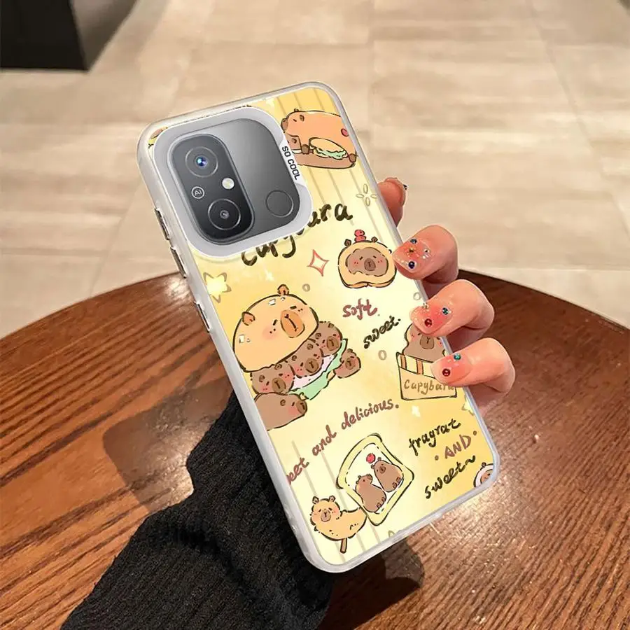 CapyBara-funda trasera bonita para teléfono Xiaomi Redmi A1 A2 Plus 12C 9C A5 14C 9T K60 10C 13C - imagen 2