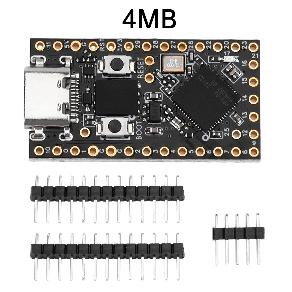 ProMicro-Mini Placa de desarrollo RP2040, doble núcleo, compatible con placa de desarrollo myro Python tipo C ProMicro RP2040