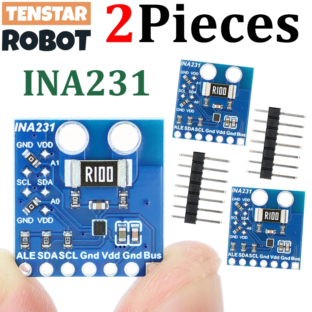 TENSTAR 2 uds INA231 módulo IIC I2C interfaz Sensor de monitoreo de energía de corriente bidireccional