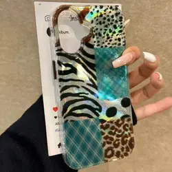 Funda para iPhone 17 Fundas iPhone 16 Pro Max Funda de teléfono suave con estampado de leopardo para iPhone 15 14 13 12 11 XS XR 7 8 Plus 16e