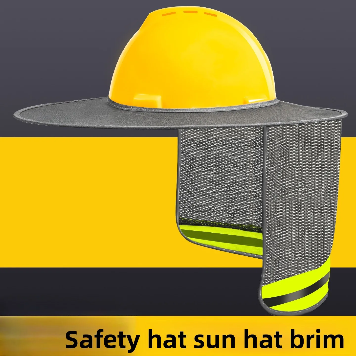 Parasol de verano, casco duro de seguridad, protección para el cuello, casco reflectante, cubierta de gorra reflectante para trabajadores de la construcción - imagen 2
