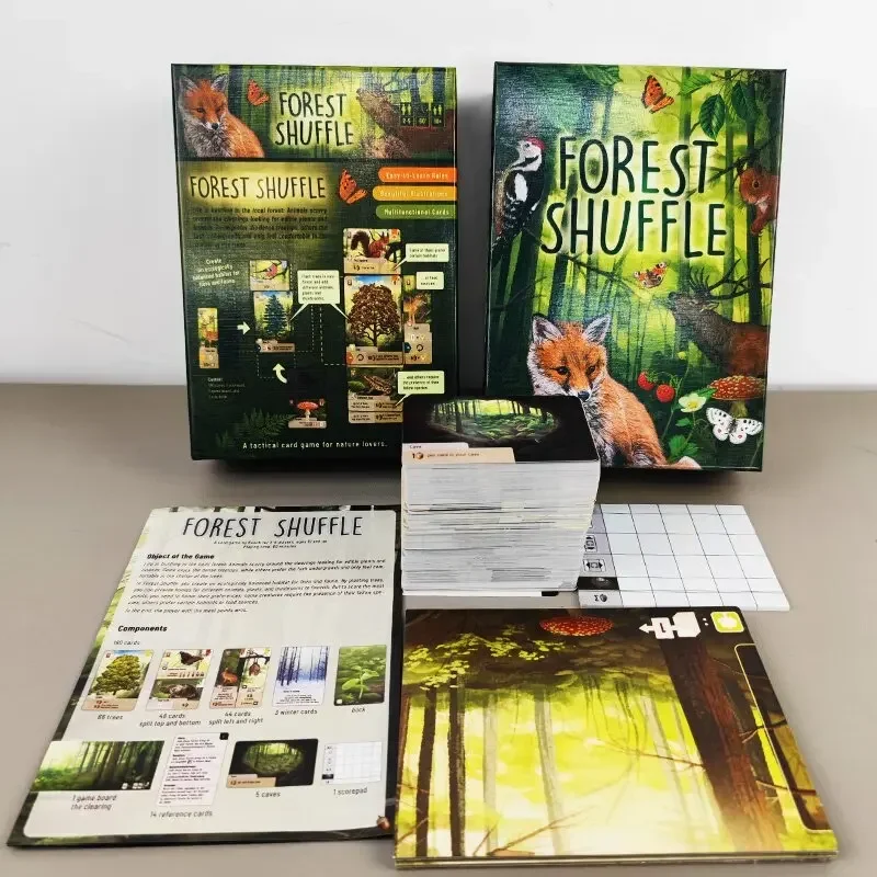 Tourist Pier Forest Shuffle versión en inglés Forest Shuffle juego de mesa tarjeta de reunión juego multijugador reunión casual - imagen 3