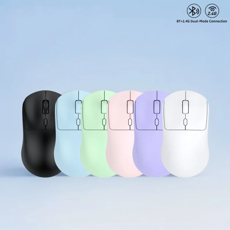 Ratón inalámbrico de 2,4G, USB, Bluetooth, ligero, 1600 DPI, ergonómico, silencioso, para juegos, Macbook, escritorio, portátil, iPad