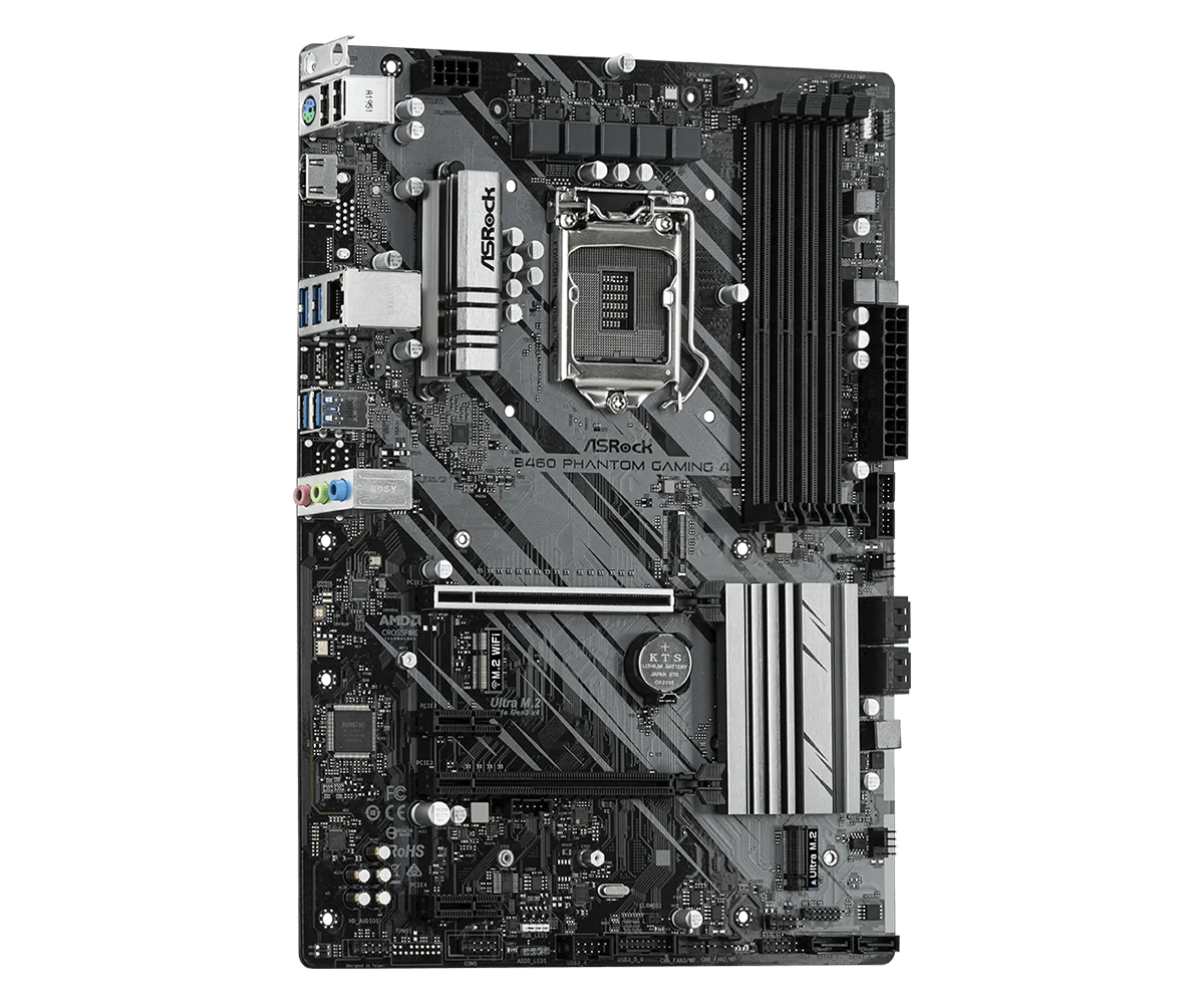 Placa base ASRock B460 Phantom Gaming 4 ATX Intel B460 LGA1200 DDR4 SATA3 M.2 HDMI PS/2 Audio para los decimo procesadores Intel Core - imagen 3