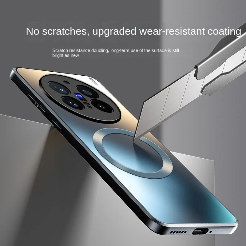 Para VIVO X200 Pro funda dura mate magnética carga inalámbrica MagSafe funda protectora trasera para VIVO X200 Pro Mini X200Pro Shell - imagen 3