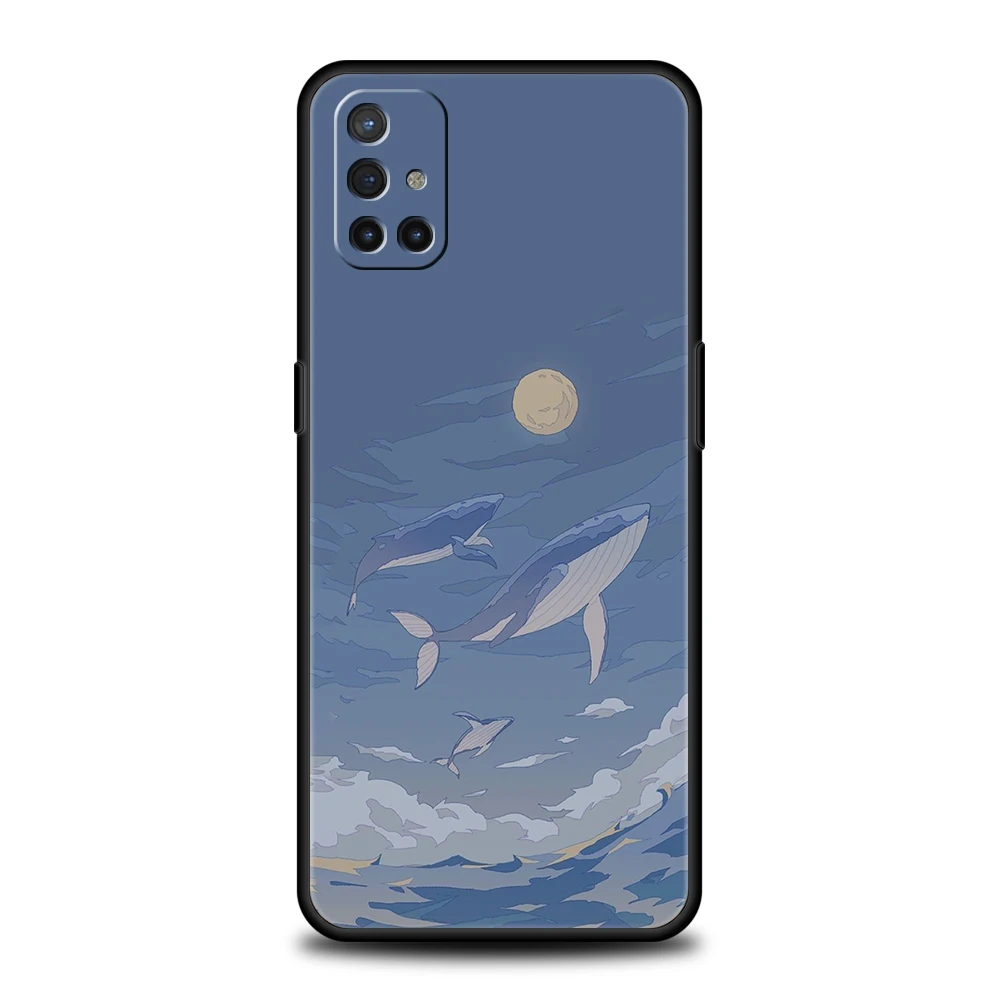 Funda de teléfono para OnePlus 13 12 11 10 9 Pro 9T 13R 12R 10R 9RT 10T 8T 8 Nord 2T CE 2 3 5G N30 cubierta delfín ballena pareja emparejada - imagen 4