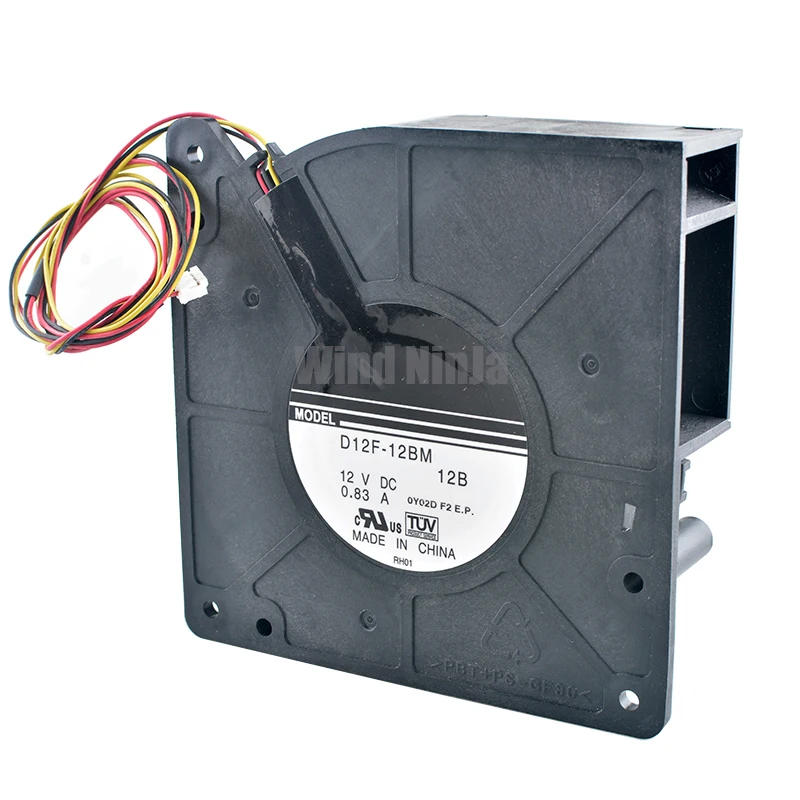 D12F-12BM 12cm 120mm ventilador 120x120x32mm DC12V 0.83A ventilador de refrigeración centrífugo de 3 pines para gabinete de impresora de servidor DG31-00011B - imagen 4
