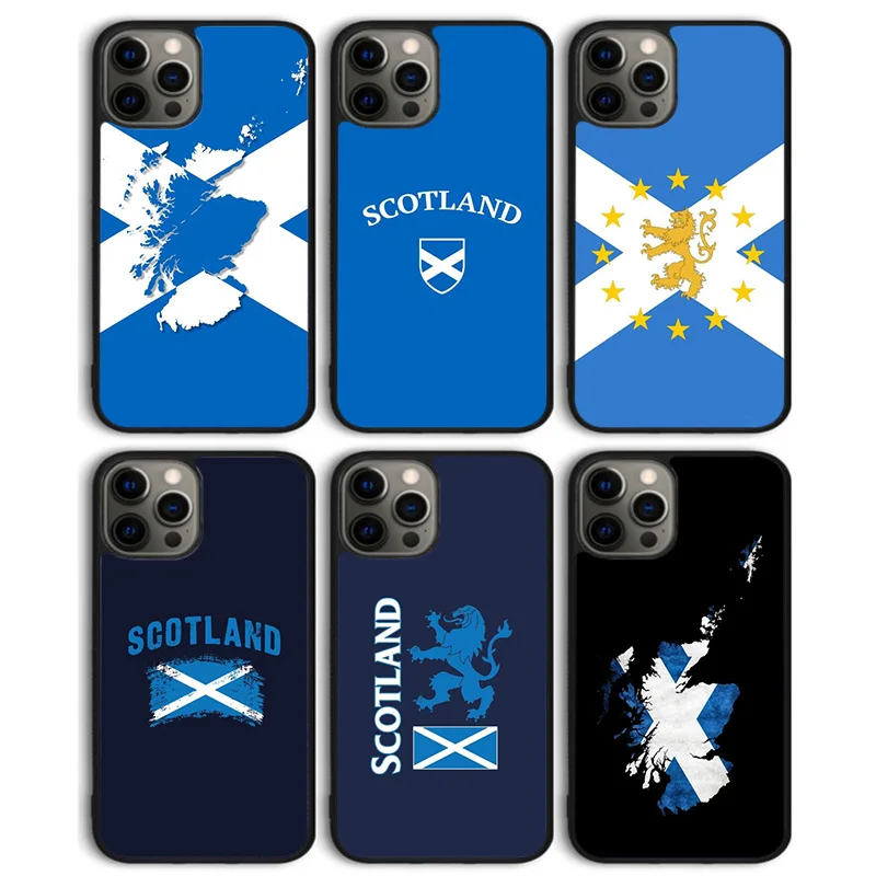 Funda trasera para teléfono con bandera escocesa de Escocia para iPhone 17 Air 16 15 14 13 11 12 Pro Max Plus