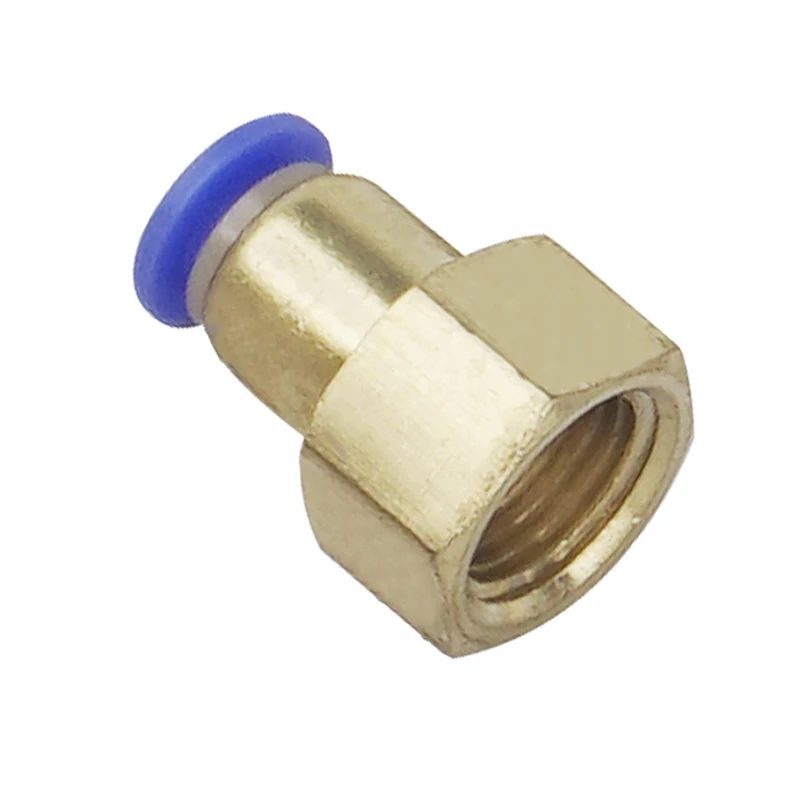 Conectores neumáticos hembra rectos de un toque, tipo PM OD, 4MM, 6MM, 8MM, 10MM, 12MM, rosca de 1/8 '', 1/4'', 3/8 '', 1/2'' - imagen 2
