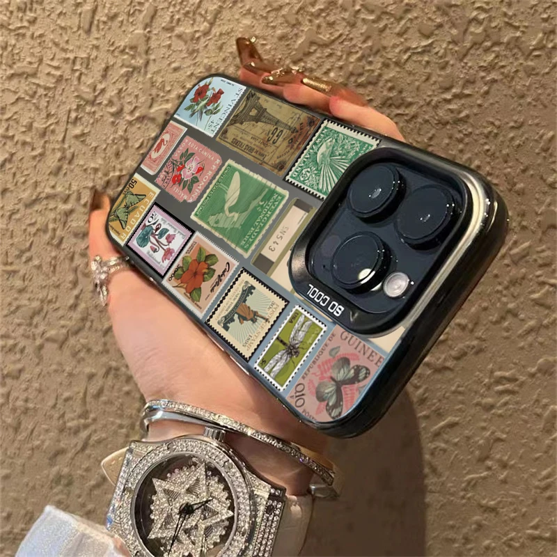 Funda anticaída de retales con sello elegante para Xiaomi Poco F6 Pro, funda Poco M6 X5 F5 F6 Pro Mi 13 12 11 Lite 14 13T 14T Pro - imagen 5