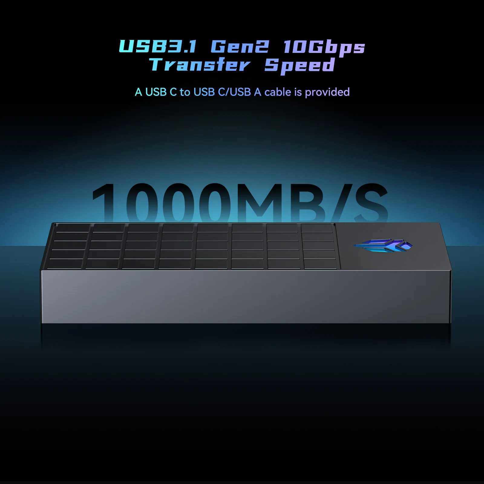 Yottamaster-carcasa SSD M.2 NVMe, caja de almacenamiento externo, 10gbps, M2, NVMe, USB3.1, Gen2, 10gbps, UASP, 4TB de capacidad - imagen 3