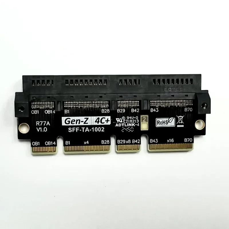 Tarjeta adaptadora de servidor ADT PCIe 5,0 x16 a Gen-Z 4C+/SFF-TA-1002 EDSFF 4C+ Tarjeta de protección de prueba elevada Gen5 PCI-E 5,0 512Gbps - imagen 4
