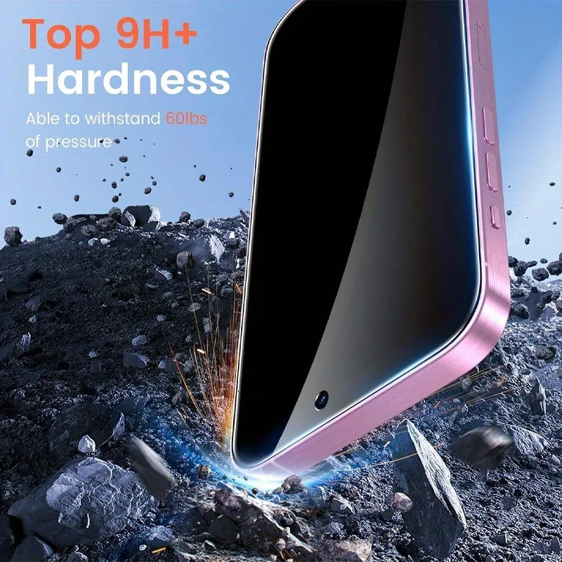 Paquete de 5 protectores de pantalla de vidrio templado para IPhone 17 16 15 14 Pro Max 13 12 11 Pro Mini 15 14 Plus XR XS Max película de vidrio - imagen 4