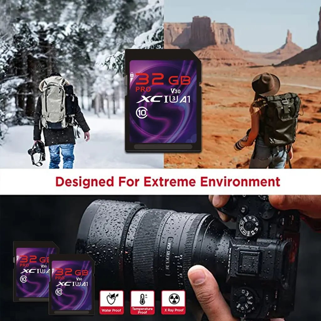 Tarjeta TF para cámara, Memoria Flash U3 de 32GB, 64GB, 128GB, Clase 10, UHSI, 64GB, 128GB, 32GB - imagen 4